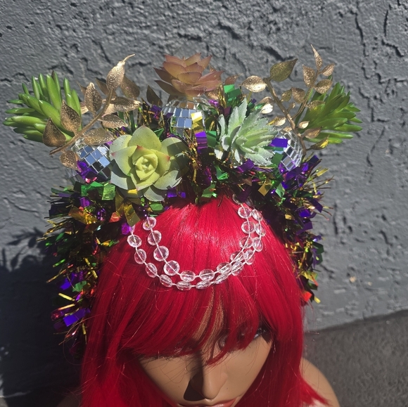 Flawed Item Price Drop Mardi Gras Headband - Picture 1 of 4